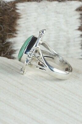 Turquoise & Sterling Silver Ring - Irvin Tsosie - Size 9