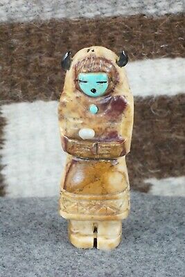 Buffalo Dancer Zuni Fetish Carving - Faye Quandelacy