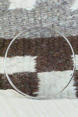 Navajo Sterling Silver Bangle - Elaine Tahe