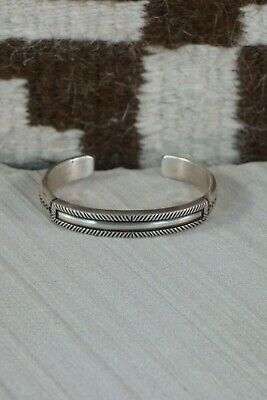 Navajo Sterling Silver Bracelet - Calvin Martinez - High Lonesome Trading