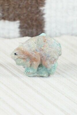 Bear Zuni Fetish Carving - Derrick Kaamasee