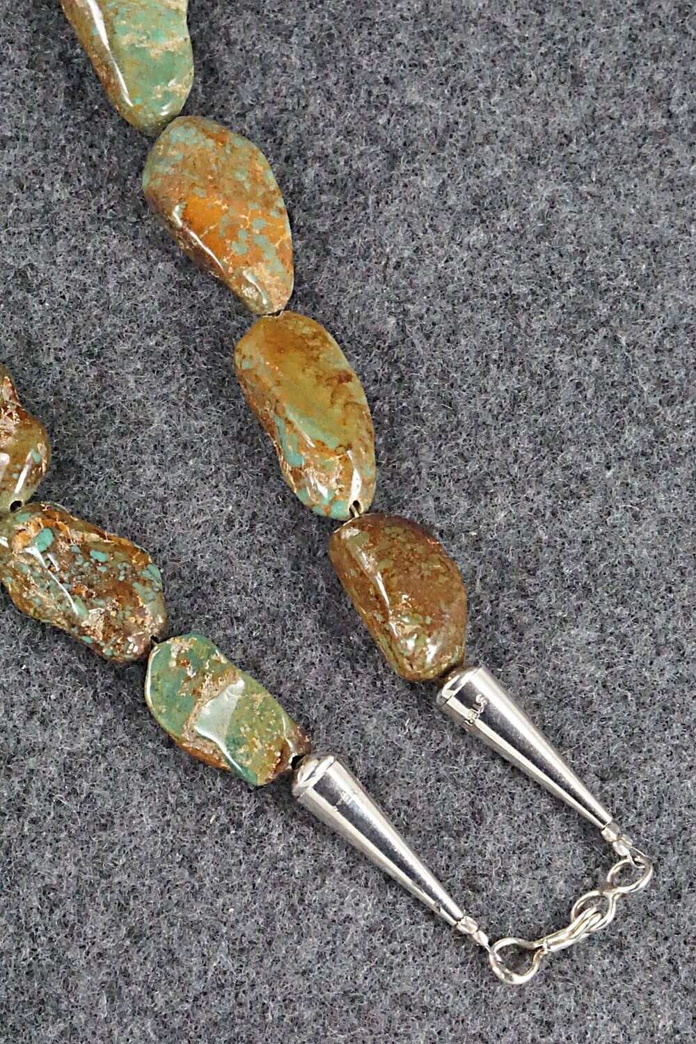 Turquoise and Sterling Silver Necklace - Louise Joe