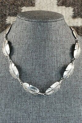 Sterling Silver Feather Choker Necklace - Ben Begay