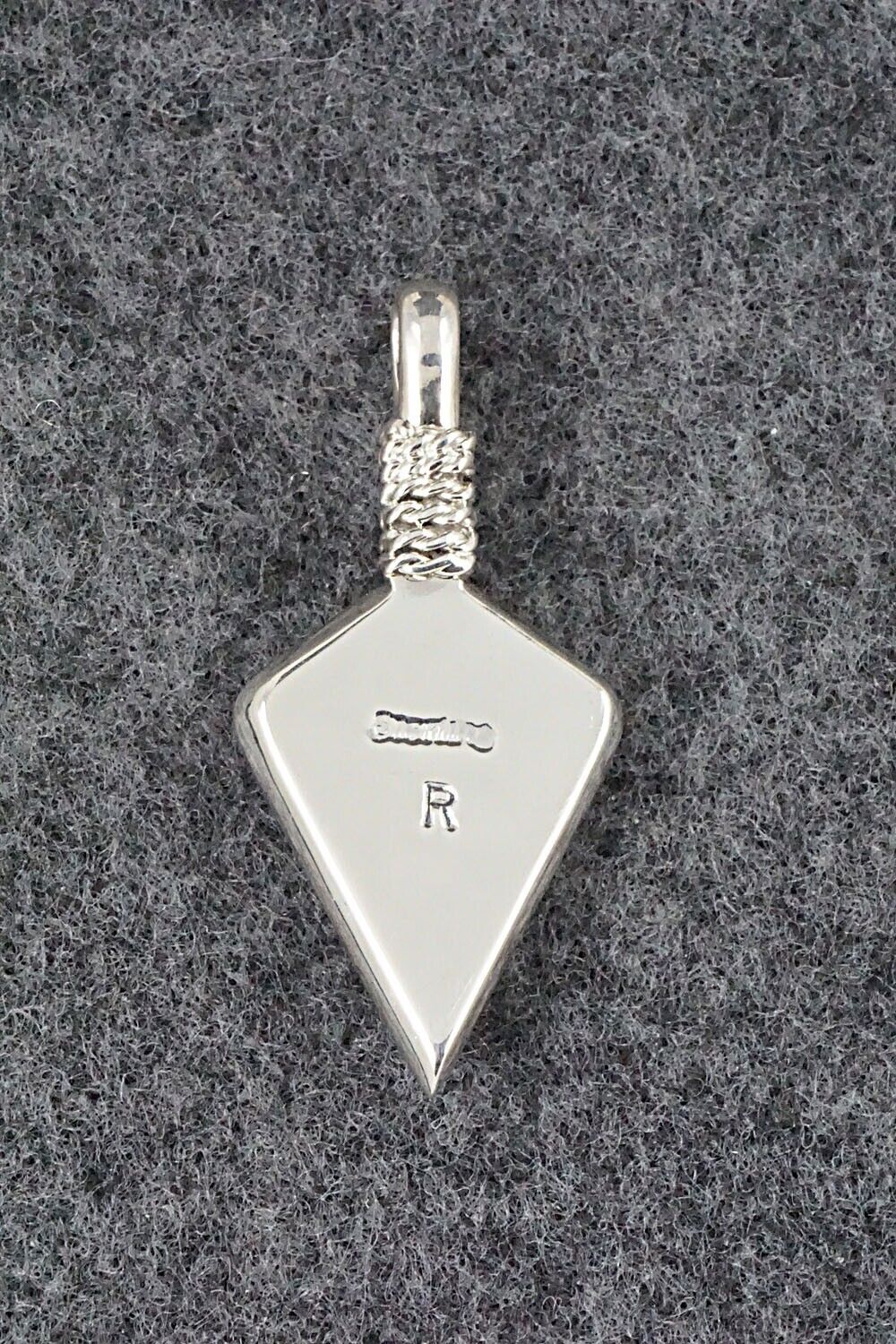 Multi Stone & Sterling Silver Pendant - Rene Roanhorse