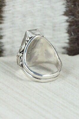 Turquoise & Sterling Silver Ring - Davey Morgan - Size 9