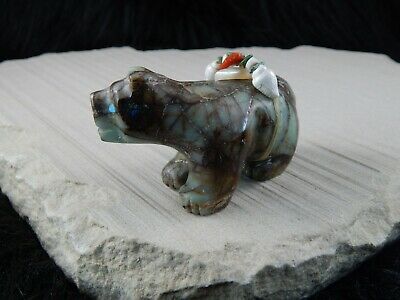Bear Zuni Fetish Carving - Comosona Family - High Lonesome Trading