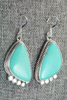 Turquoise and Sterling Silver Earrings - Sharon McCarthy