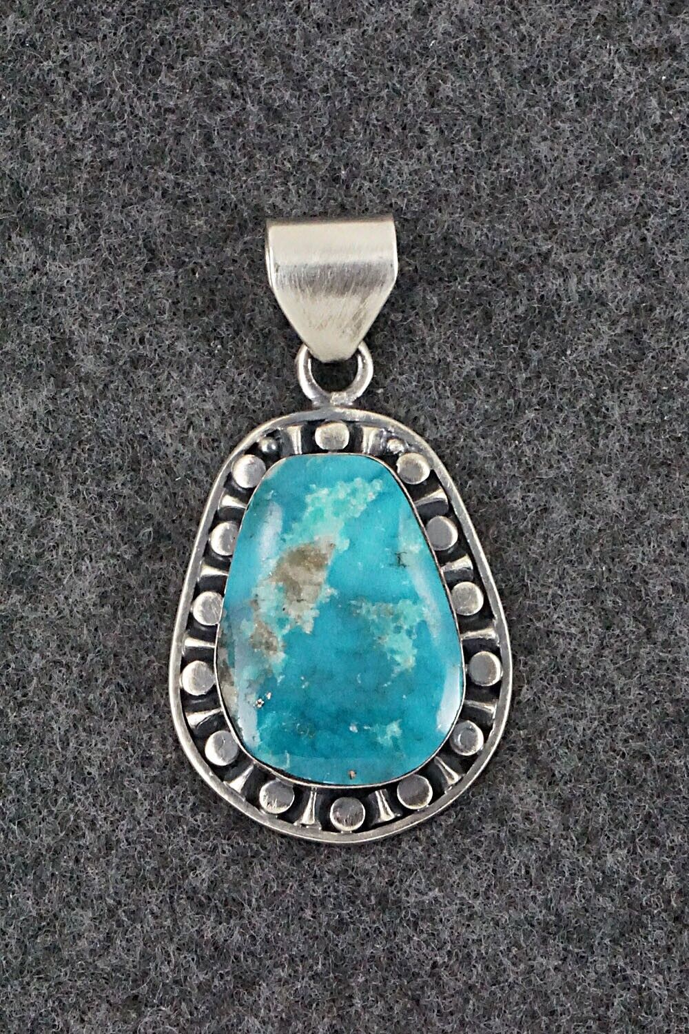 Turquoise and Sterling Silver Pendant - Sharon McCarthy