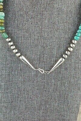 Turquoise & Sterling Silver Necklace - Navajo