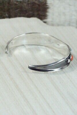 Turquoise, Coral & Sterling Silver Bracelet - Paul Largo