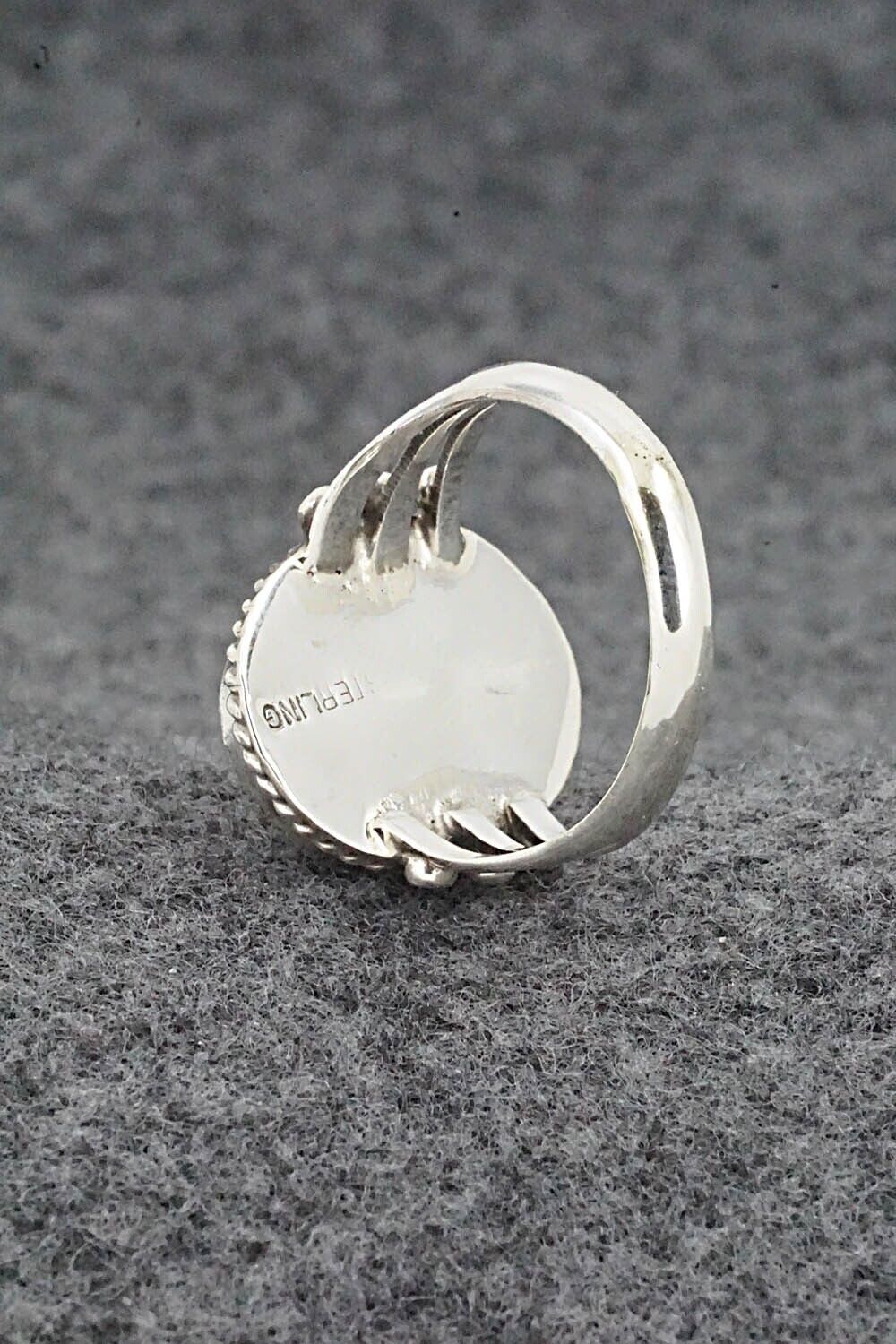 White Buffalo & Sterling Silver Ring - Grace Kenneth - Size 7
