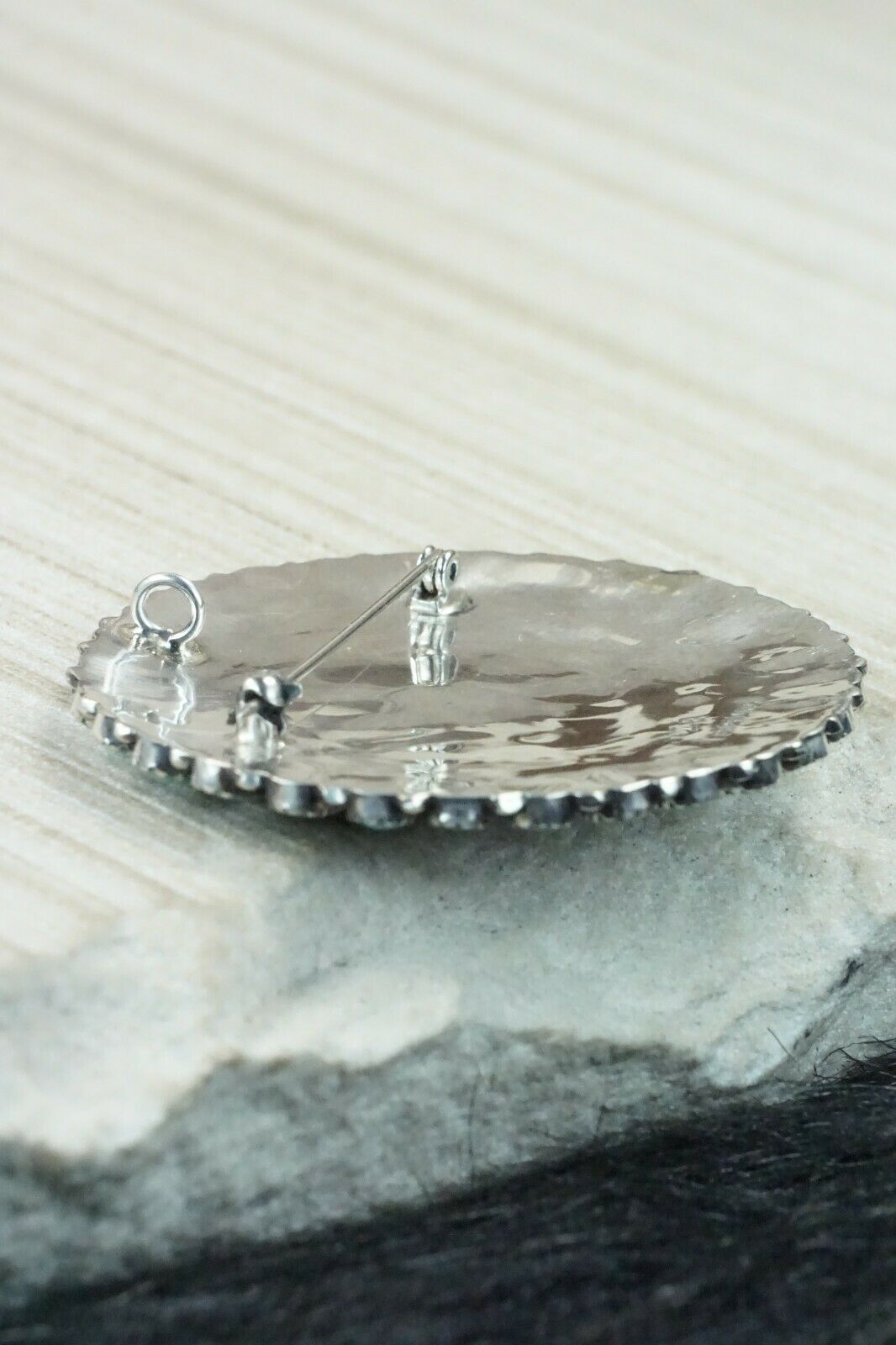 Turquoise and Sterling Silver Pendant - Zeita Begay