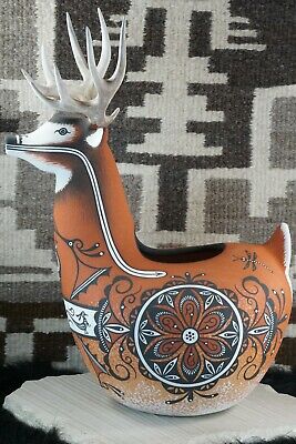 Zuni Deer Pottery - Deldrick Cellicion