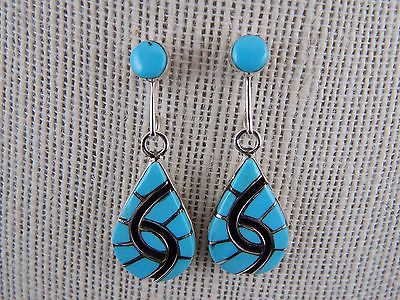 Zuni Sterling Silver & Turquoise Necklace & Earring Set - Amy Wesley - High Lonesome Trading