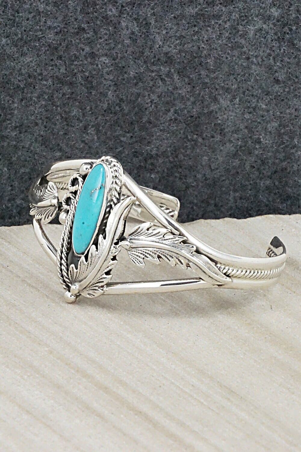 Turquoise & Sterling Silver Bracelet - Andrew Vandever