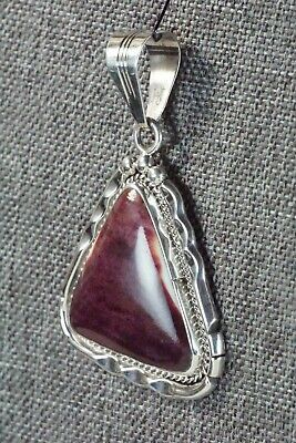 Spiny Oyster and Sterling Silver Pendant - Samuel Yellowhair