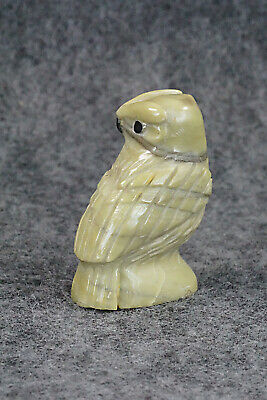 Owl Zuni Fetish Carving - Edison Bobelu