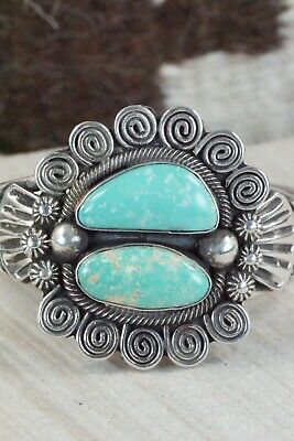 Turquoise and Sterling Silver Bracelet - Jess Martinez