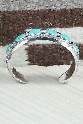 Turquoise & Sterling Silver Bracelet - Wilbert Muskett Sr. - High Lonesome Trading