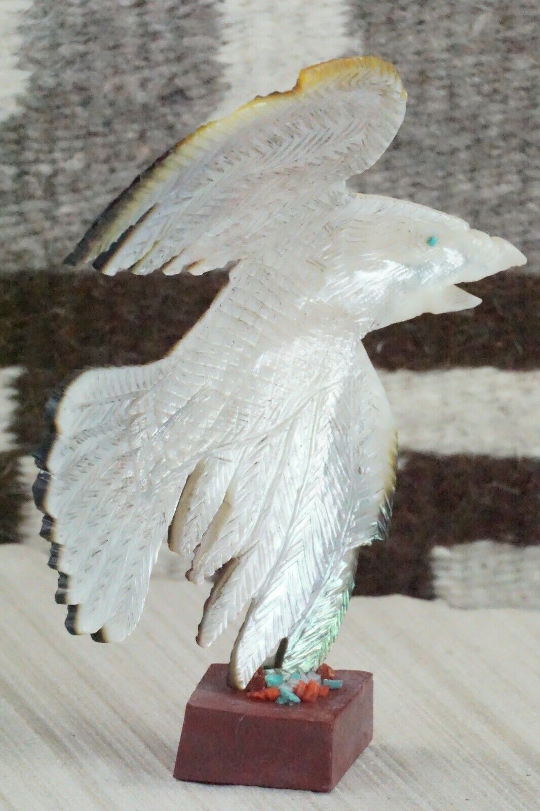 Eagle Zuni Fetish Carving - Jon Quam