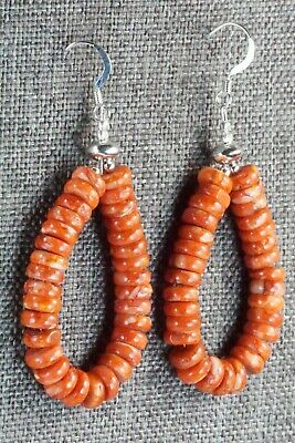 Spiny Oyster & Sterling Silver Earrings - Louise Joe