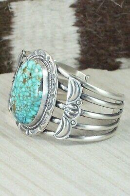 Turquoise & Sterling Silver Bracelet - Raymond Delgarito - High Lonesome Trading