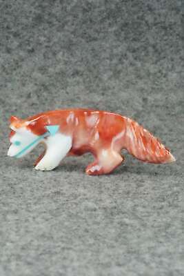 Wolf Zuni Fetish Carving - Andres Quandelacy