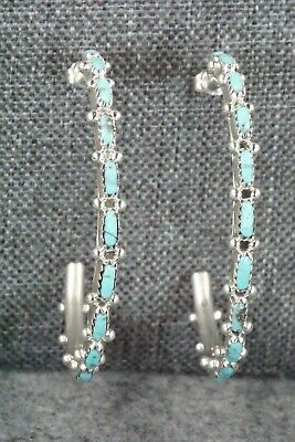 Turquoise & Sterling Silver Earrings - Murray Hannaweeka