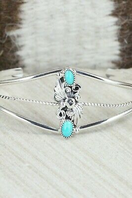 Turquoise and Sterling Silver Bracelet - Roger Pino