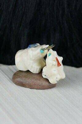 Bear Zuni Fetish Carving - Della Haloo - High Lonesome Trading