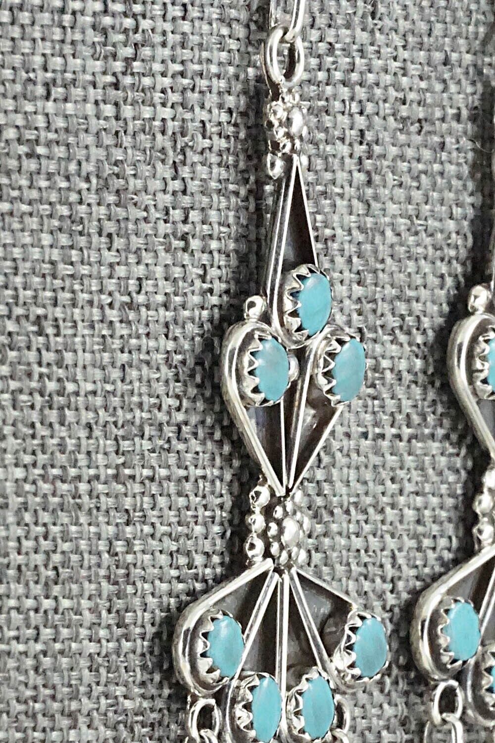 Turquoise & Sterling Silver Earrings - Vivianita Booqua