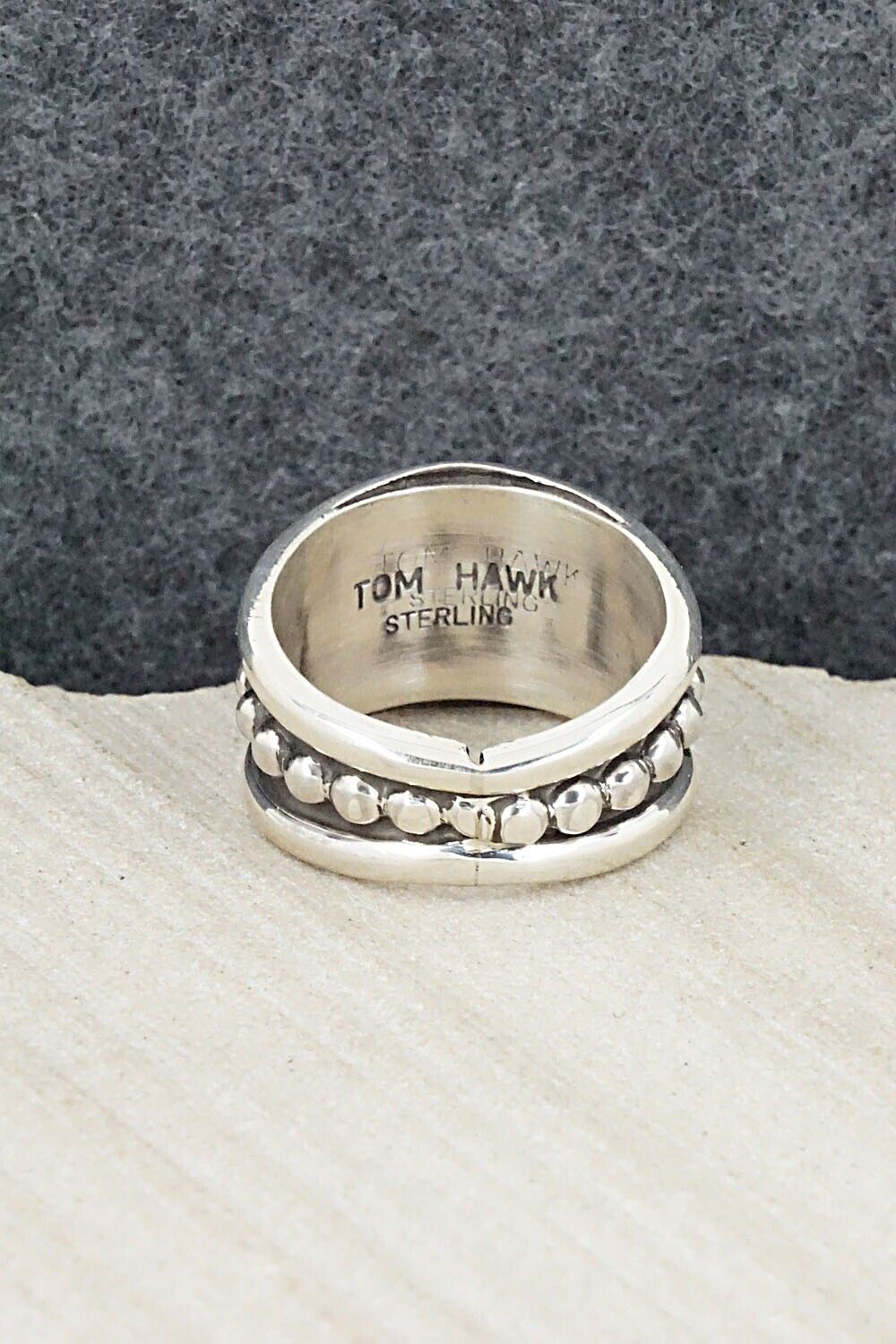 Sterling Silver Ring - Tom Hawk - Size 9.5