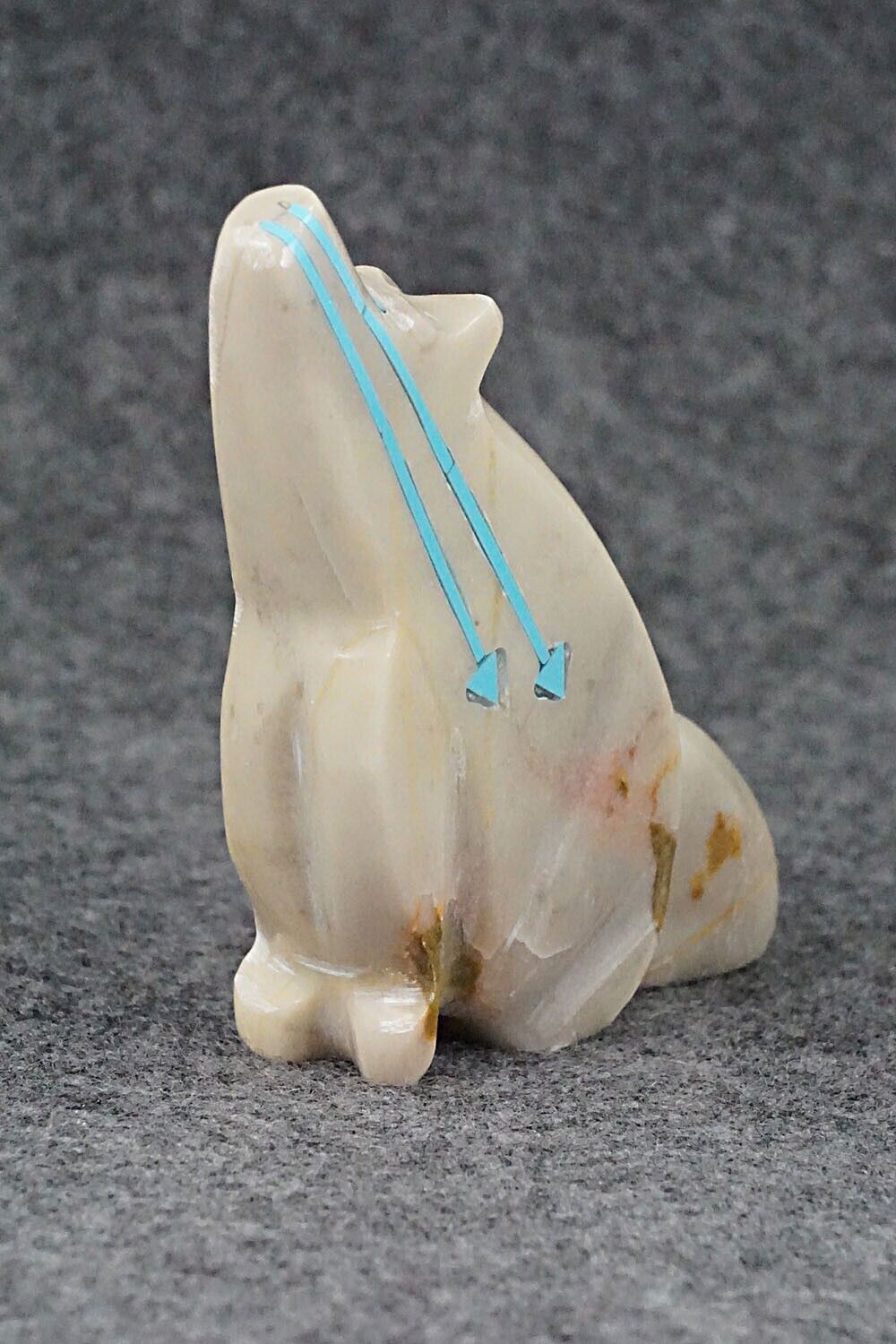 Wolf Zuni Fetish Carving - Rodney Laiwakete