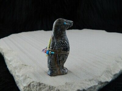 Bird Zuni Fetish Carving - Narren Bowannie - High Lonesome Trading