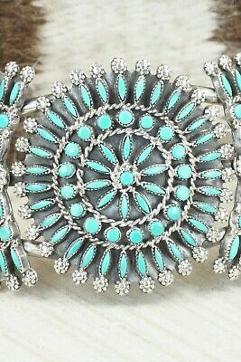 Turquoise & Sterling Silver Bracelet - Merlinda Chavez
