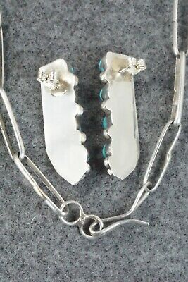 Turquoise & Sterling Silver Necklace and Earrings - Darlene Begay