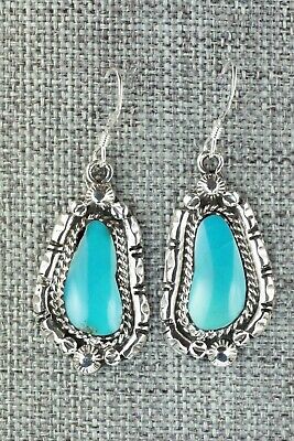 Turquoise & Sterling Silver Earrings - Annie Spencer