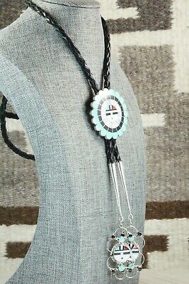 Turquoise & Sterling Silver Bolo Tie - Bryant Othole