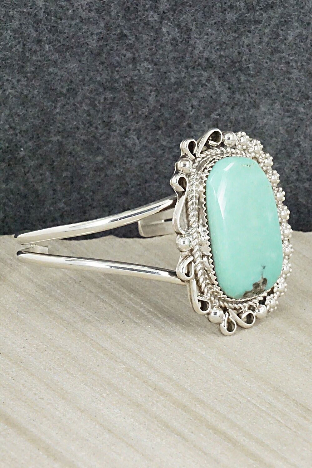 Turquoise & Sterling Silver Bracelet - Donavan Nez