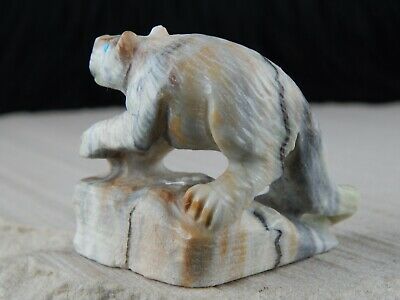 Mountain Lion Zuni Fetish Carving - Derrick Kamasee - High Lonesome Trading