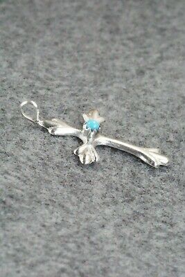 Turquoise & Sterling Silver Pendant - Lorraine Chee