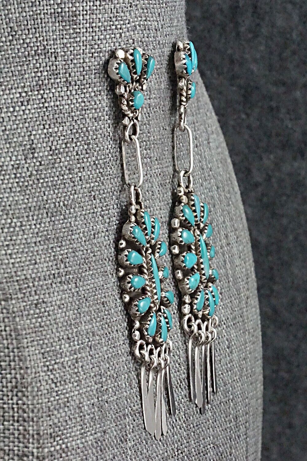 Turquoise & Sterling Silver Earrings - George Gasper