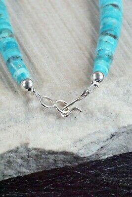 Turquoise & Sterling Silver Necklace - Lupe Lovato - High Lonesome Trading