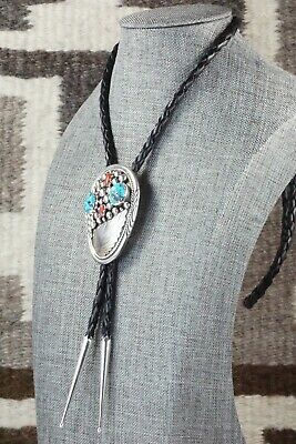 Turquoise & Sterling Silver Bolo Tie - Fred Peters