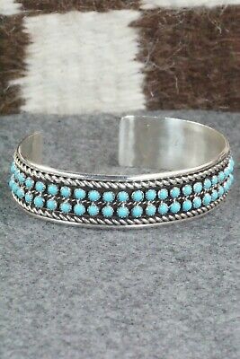 Turquoise & Sterling Silver Bracelet - Falencia Yazzie