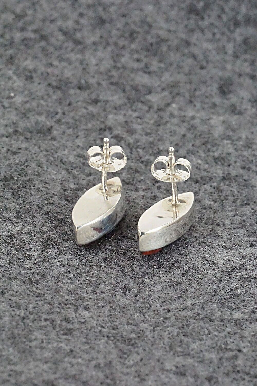 Multi Stone Inlay & Sterling Silver Earrings - Monica Johnson