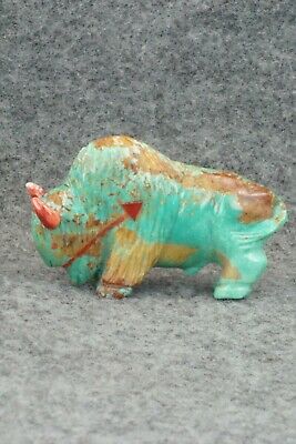 Buffalo Zuni Fetish Carving - Andres Quandelacy