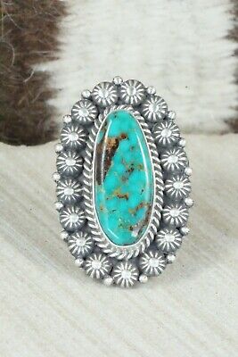 Royston Turquoise and Sterling Silver Ring - Michael Calladitto - Size 7