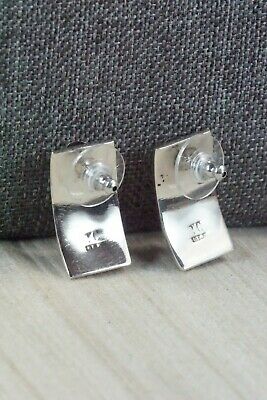 Navajo Sterling Silver Earrings - Thomas Charley