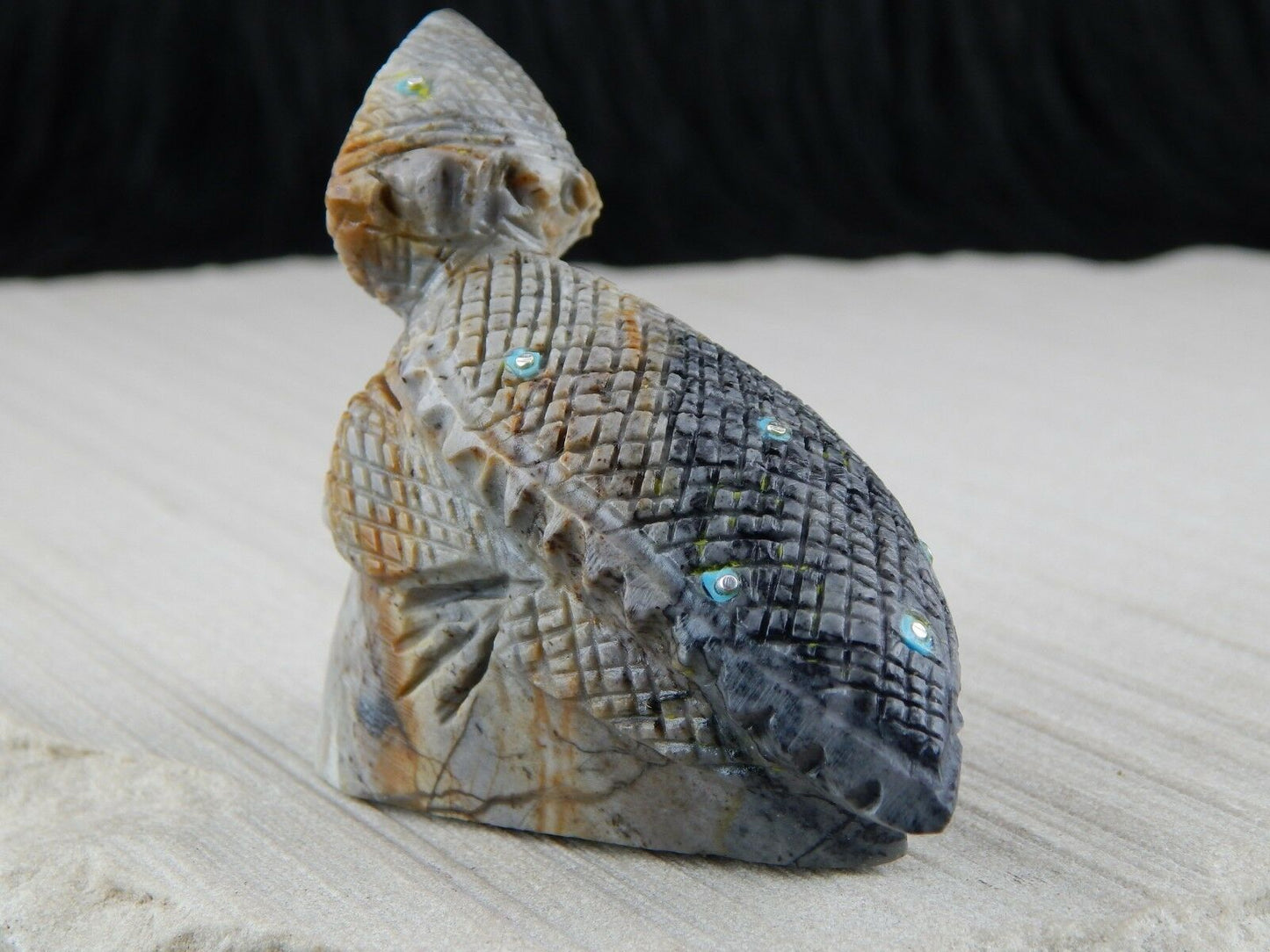 Lizard Zuni Fetish Carving - Kevin Allapowa - High Lonesome Trading
